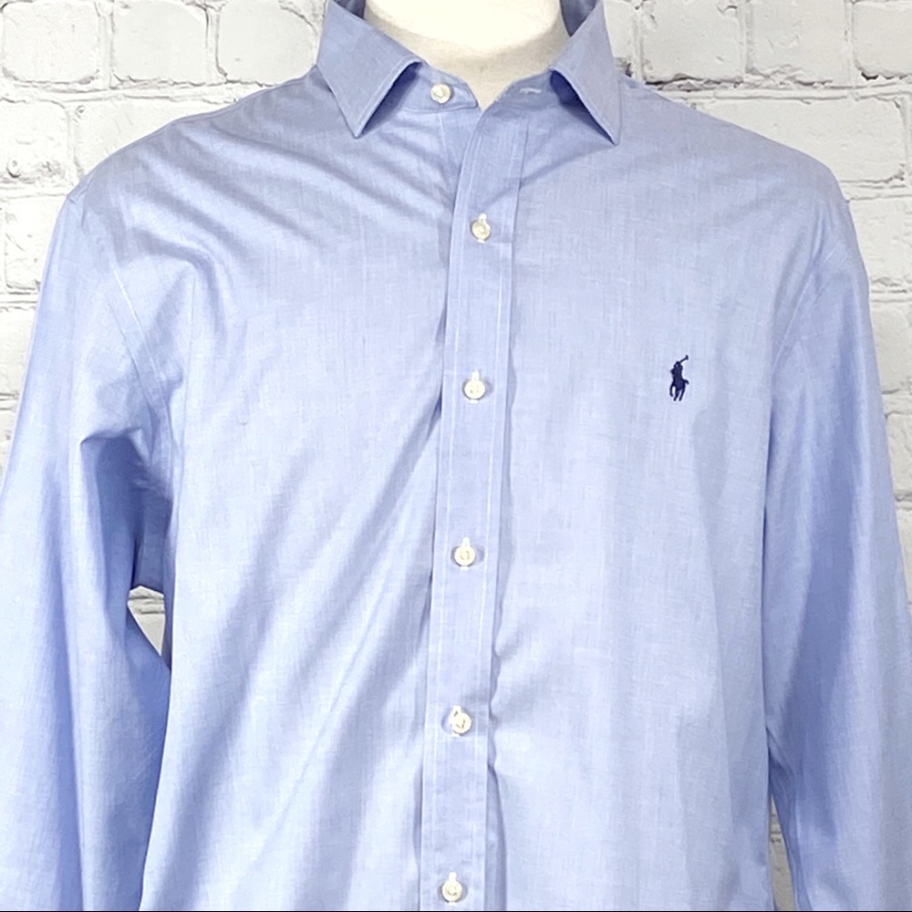Polo Ralph Lauren men’s blue work dress shirt